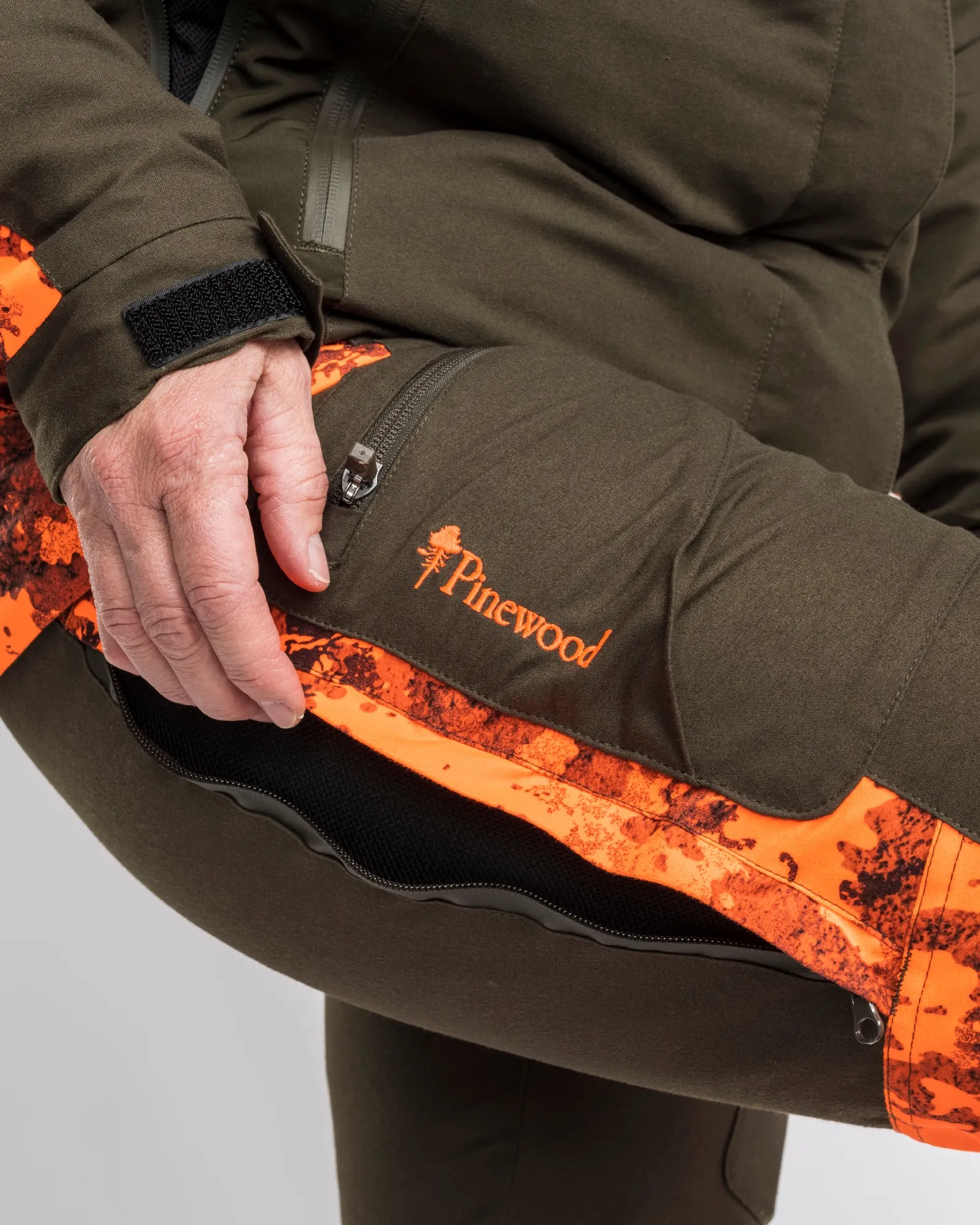 Pinewood® Hunter Pro Xtreme 2.0 Camou Byxor Dam / Mossgr/Strata Blaze - Image 3