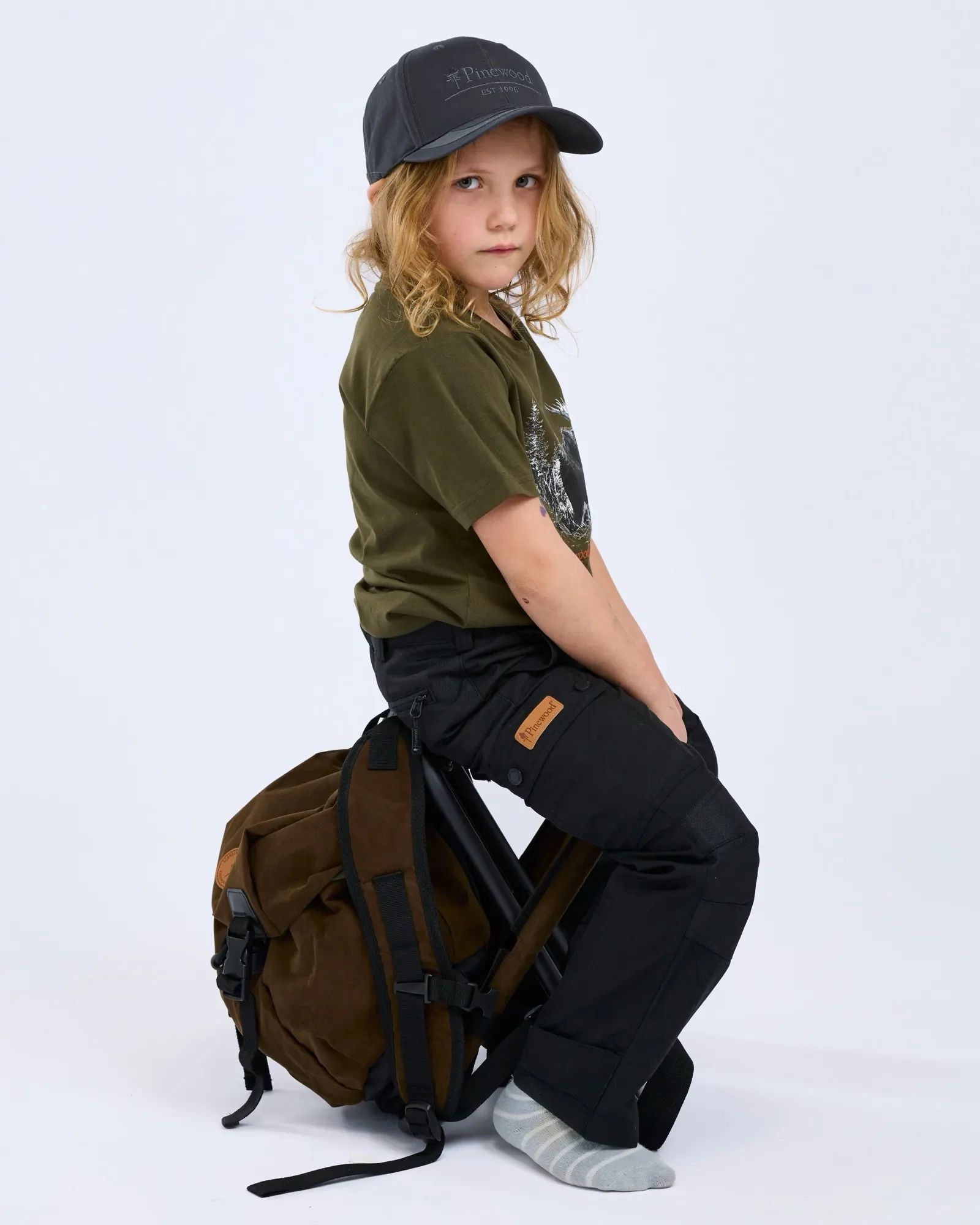 Pinewood® Hunting Stolryggsäck Barn / Suede Brown - Image 2