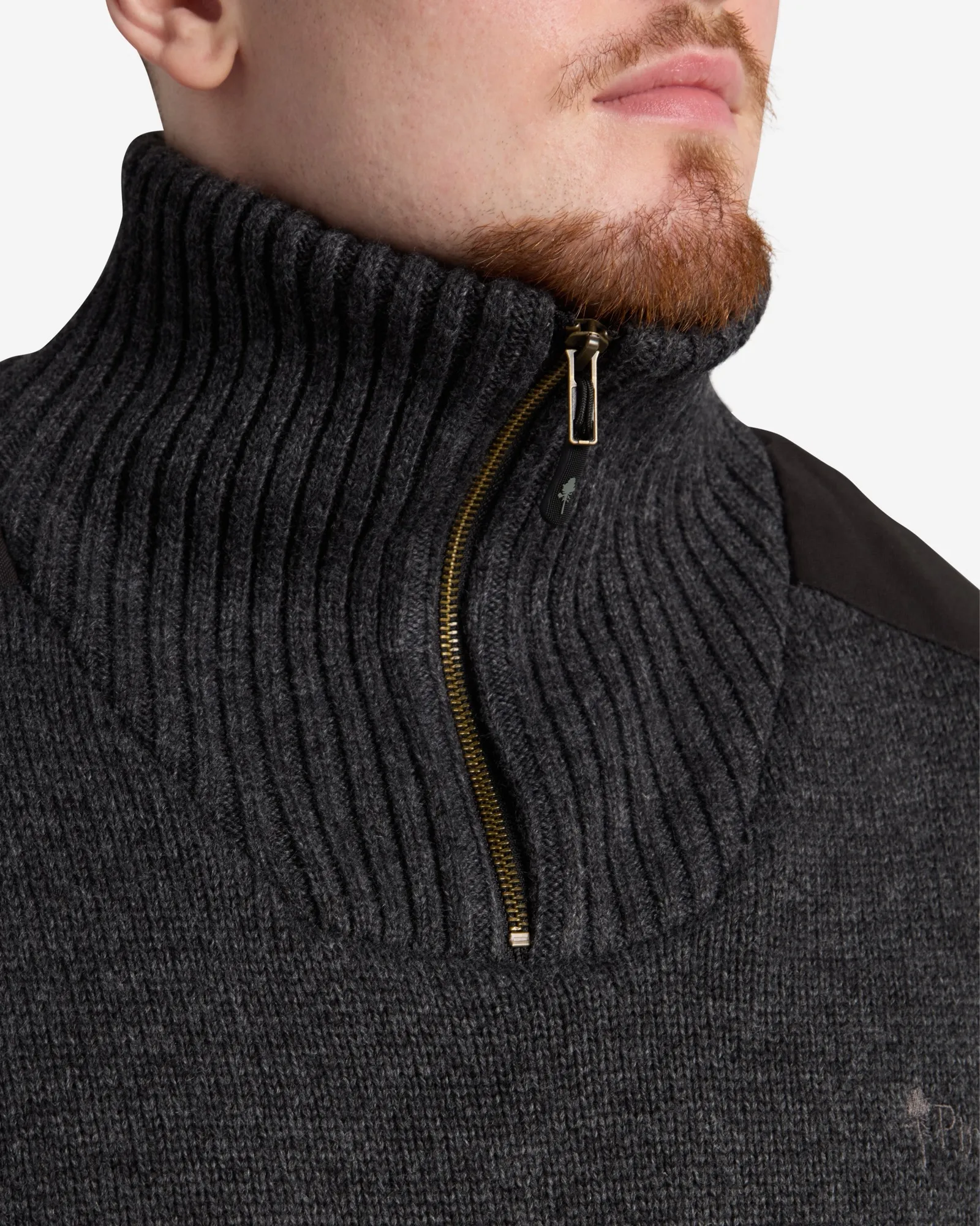 Pinewood® Hurricane Tröja Herr / D.Grey Mel - Image 3