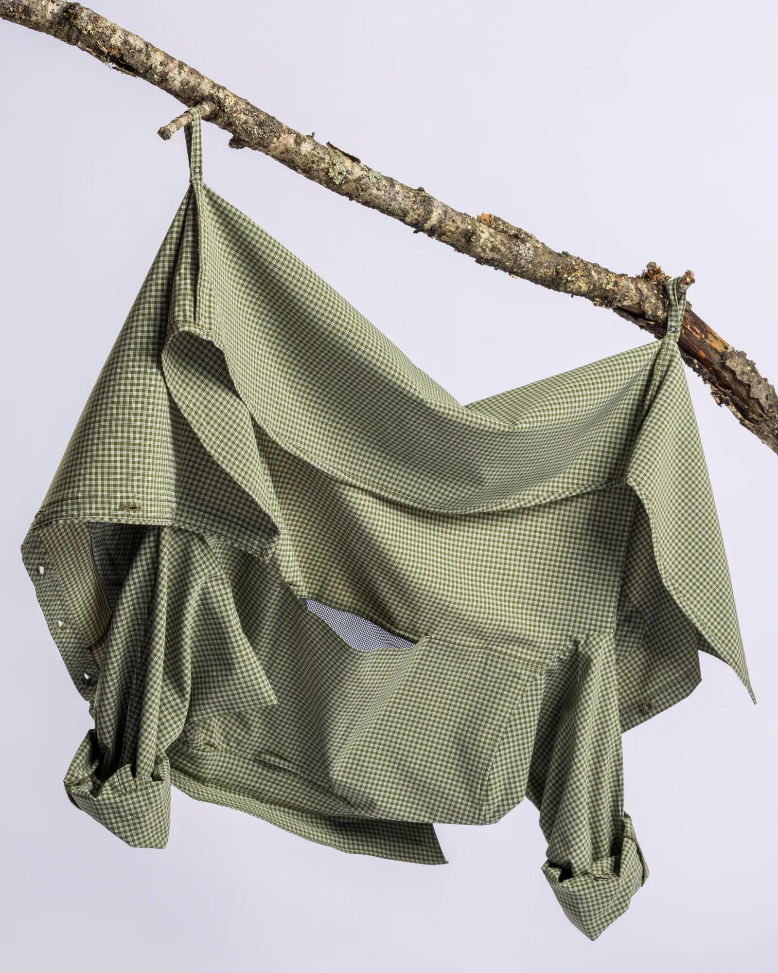 Pinewood® Insectsafe Skjorta Dam / Pine Green/Offwhite - Image 3