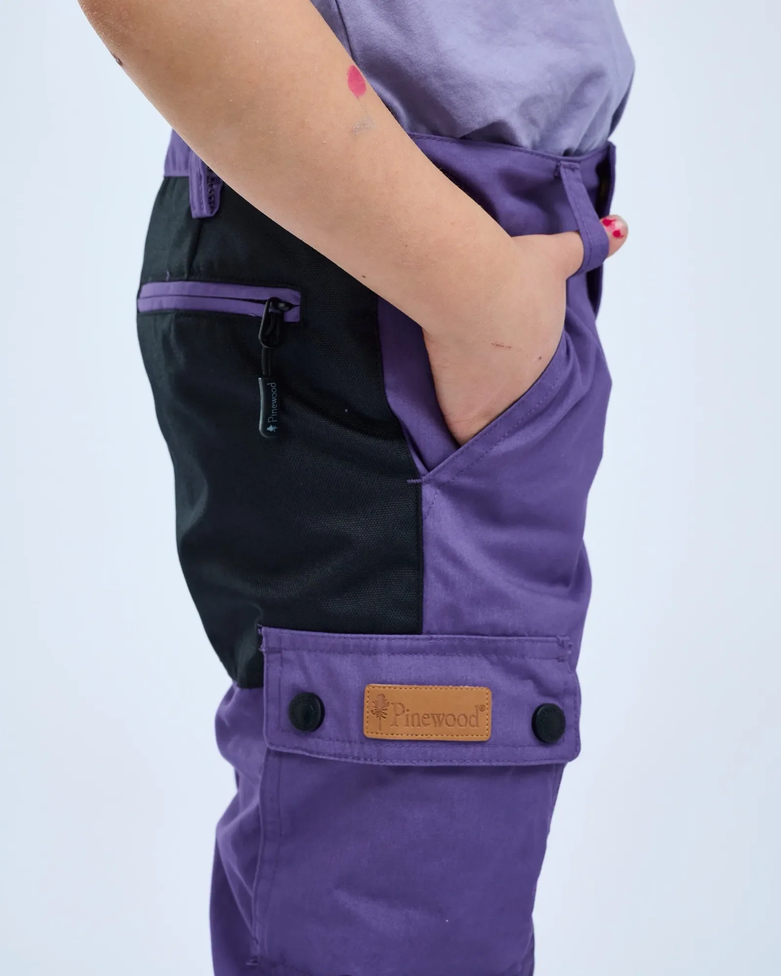 Pinewood® Lappland Byxa Barn / Purple/Black - Image 4