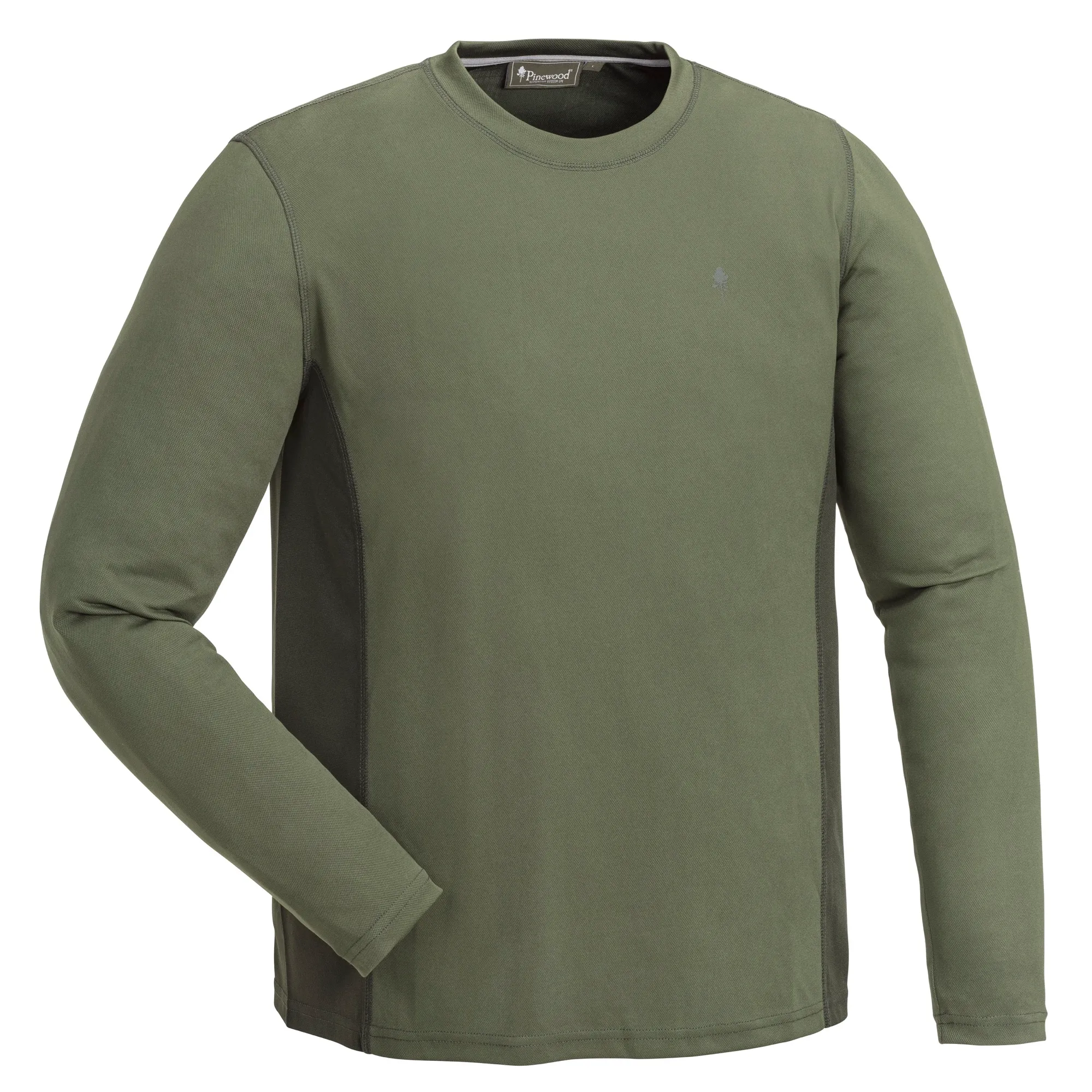 Pinewood® Ls T-shirt M’s / Green/D.Green