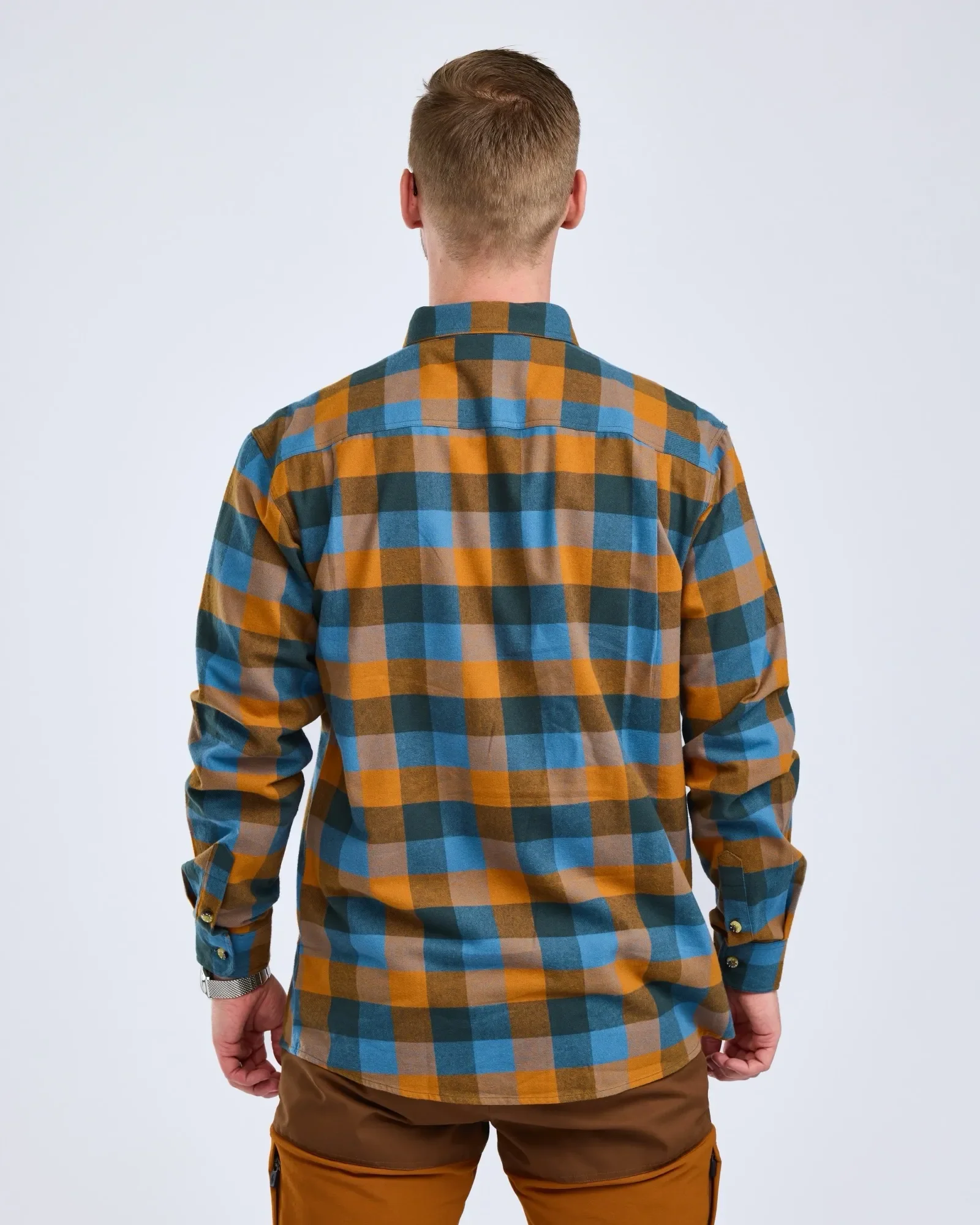 Pinewood® Lumbo Skjorta Herr / Fudge/Blue - Image 2