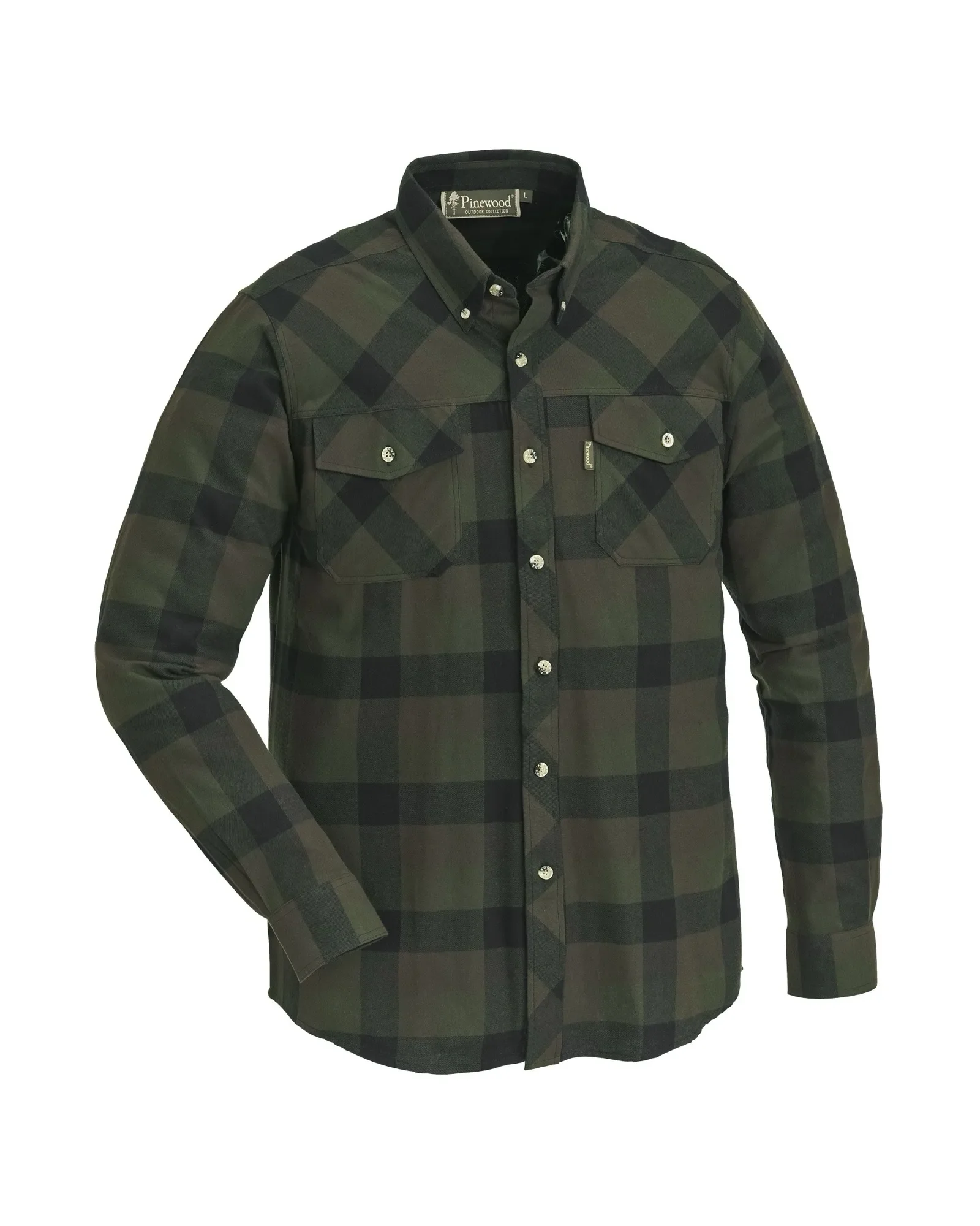 Pinewood® Lumbo Skjorta Herr / Green/Black