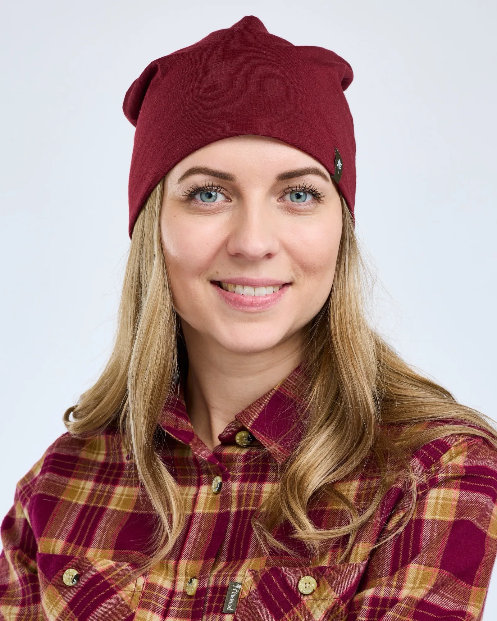 Pinewood® Merino Ull Beanie / Burgundy