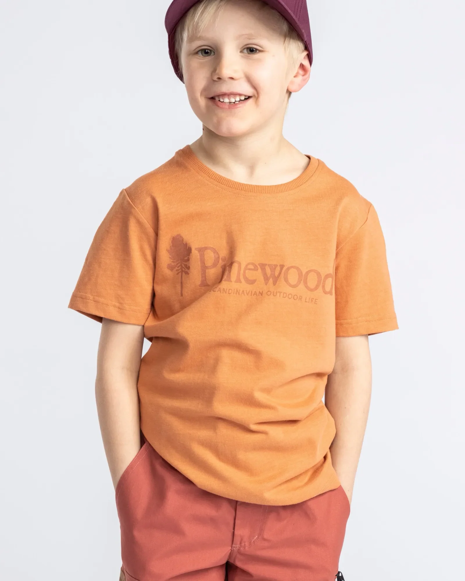 Pinewood Outdoor Life T-shirt Barn / L.Terracotta