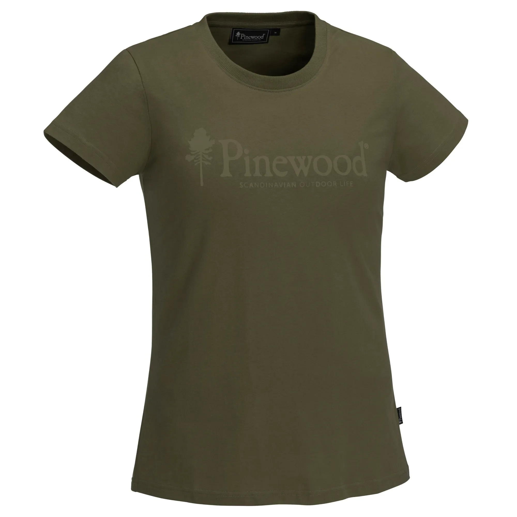 Pinewood® Outdoor Life T-shirt Dam / H.Olive - Image 3
