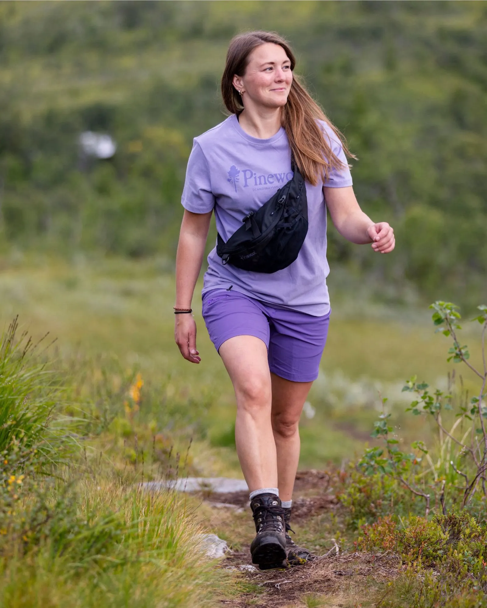 Pinewood® Outdoor Life T-shirt Dam / L.Lilac - Image 4