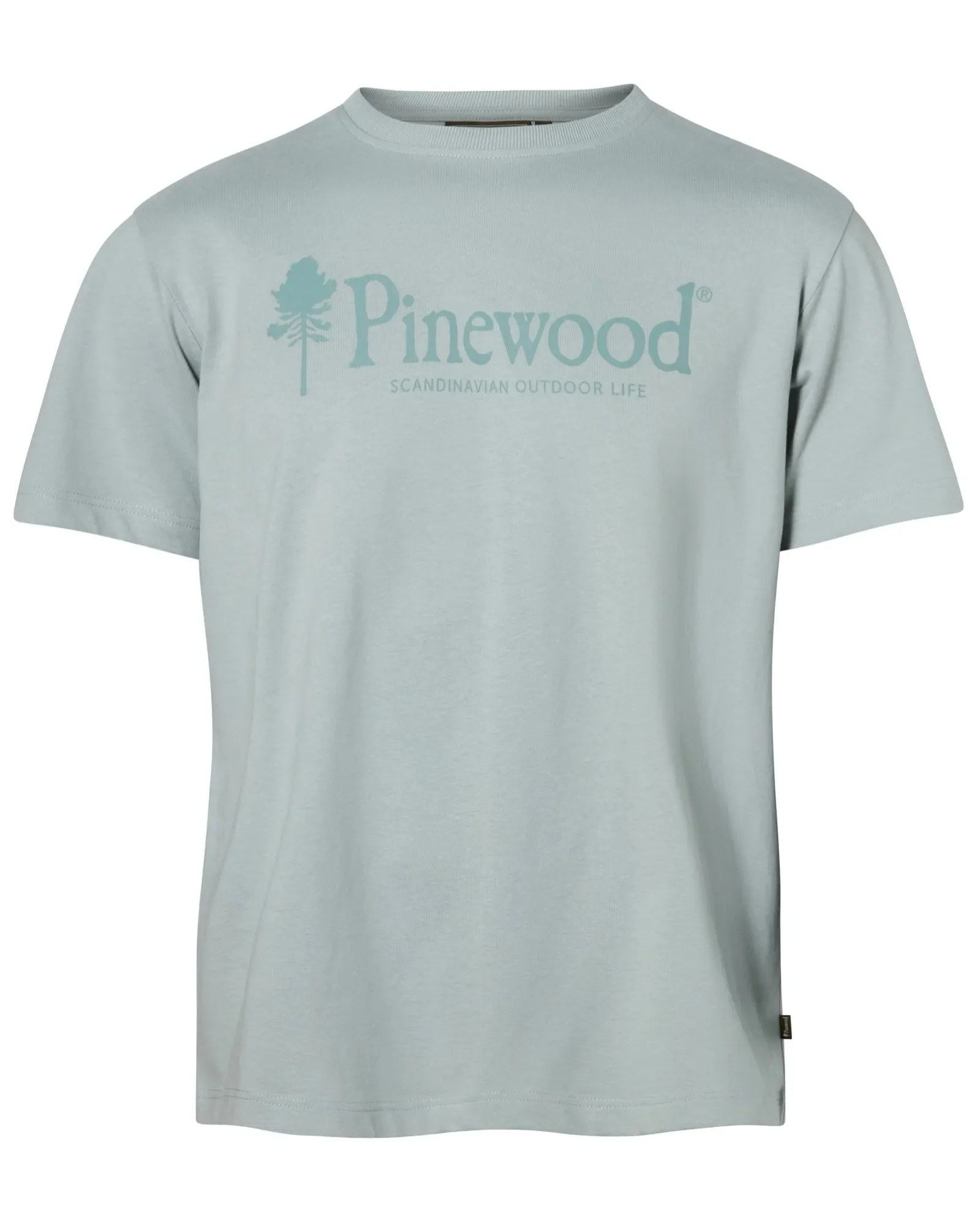 Pinewood® Outdoor Life T-shirt Herr / Aqua Grey - Image 4