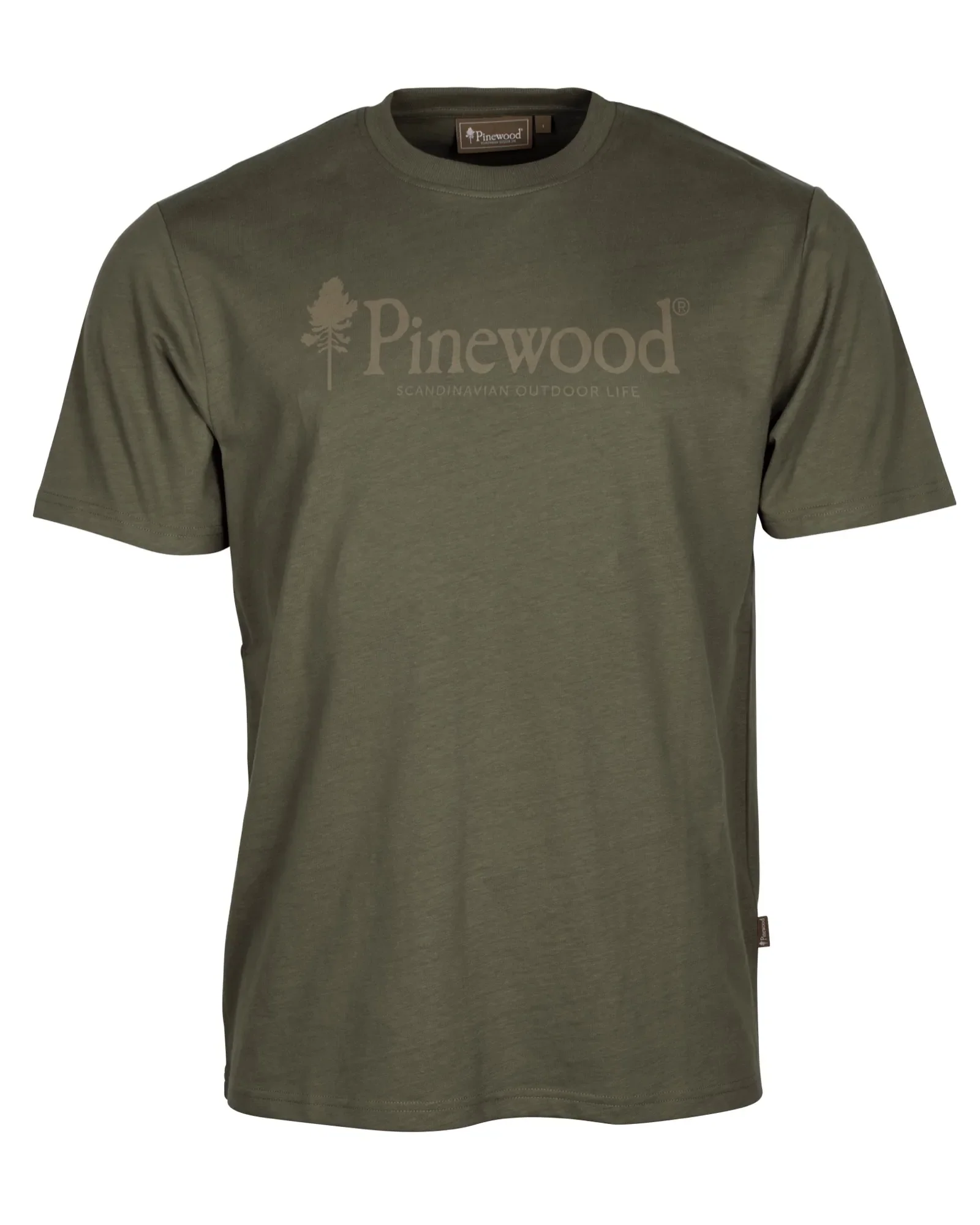 Pinewood® Outdoor Life T-shirt Herr / D.Green - Image 2