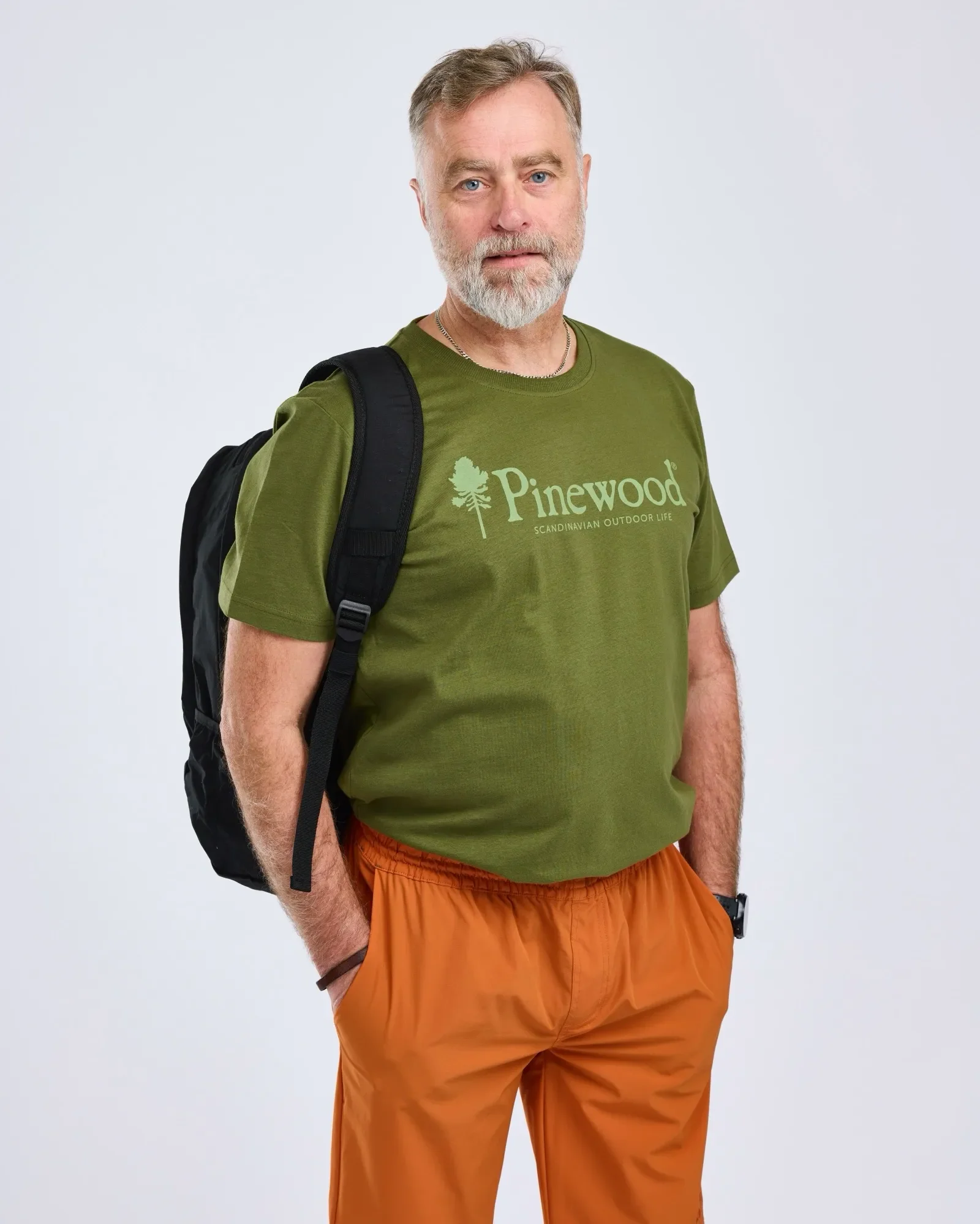 Pinewood® Outdoor Life T-shirt Herr / Pine Green
