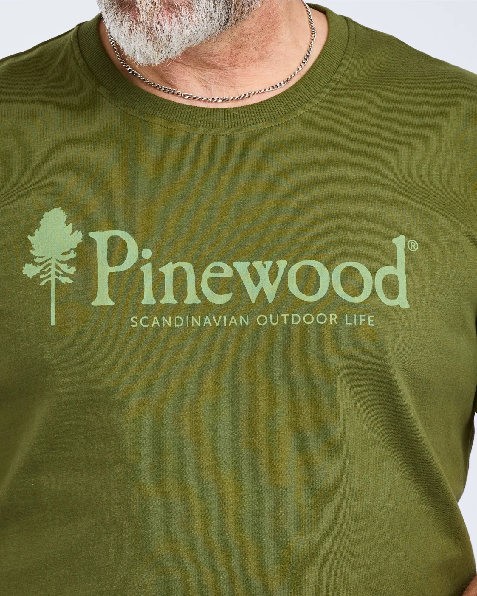 Pinewood® Outdoor Life T-shirt Herr / Pine Green - Image 3