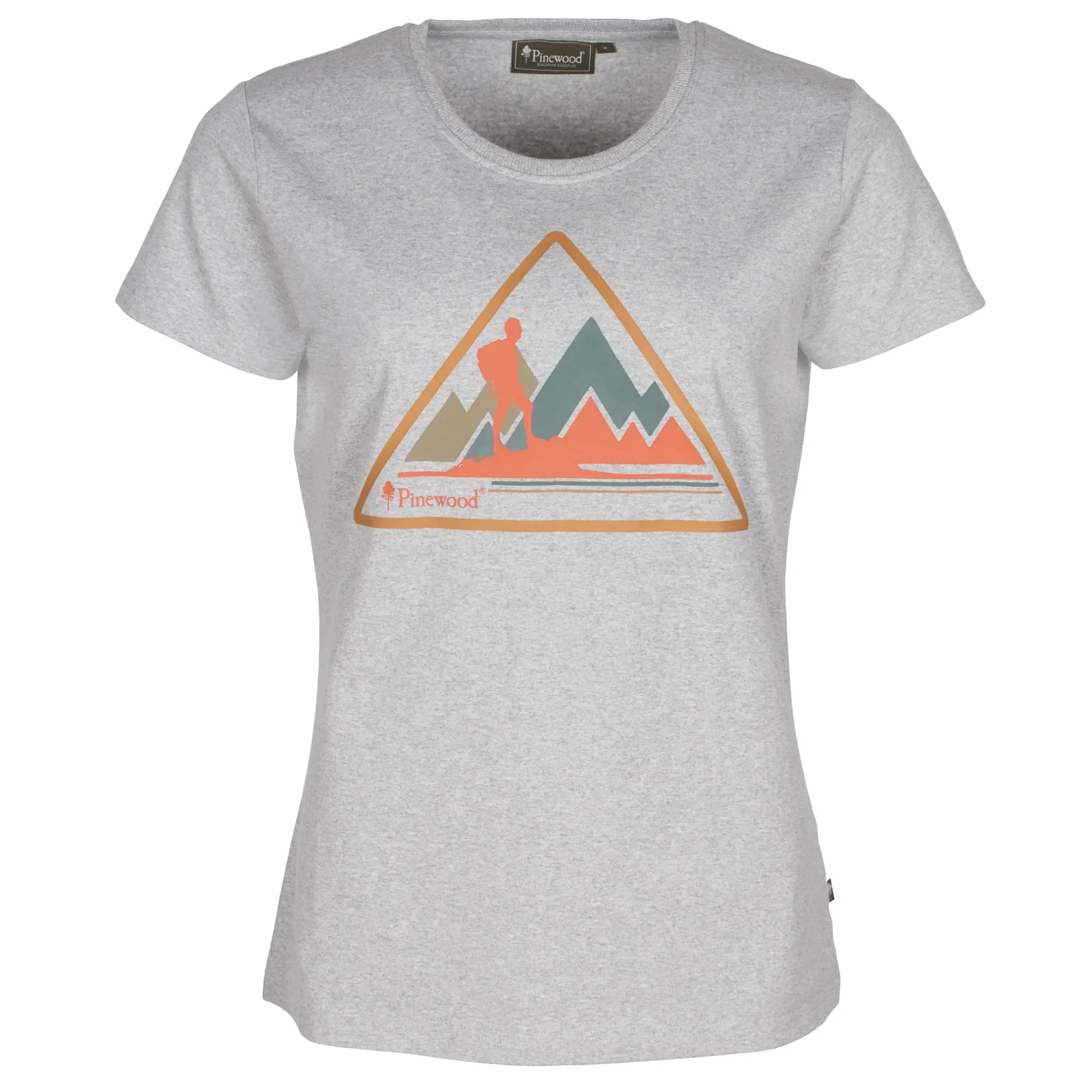 Pinewood® Outdoor Trekker T-shirt Dam / L.Grey Mel - Image 3