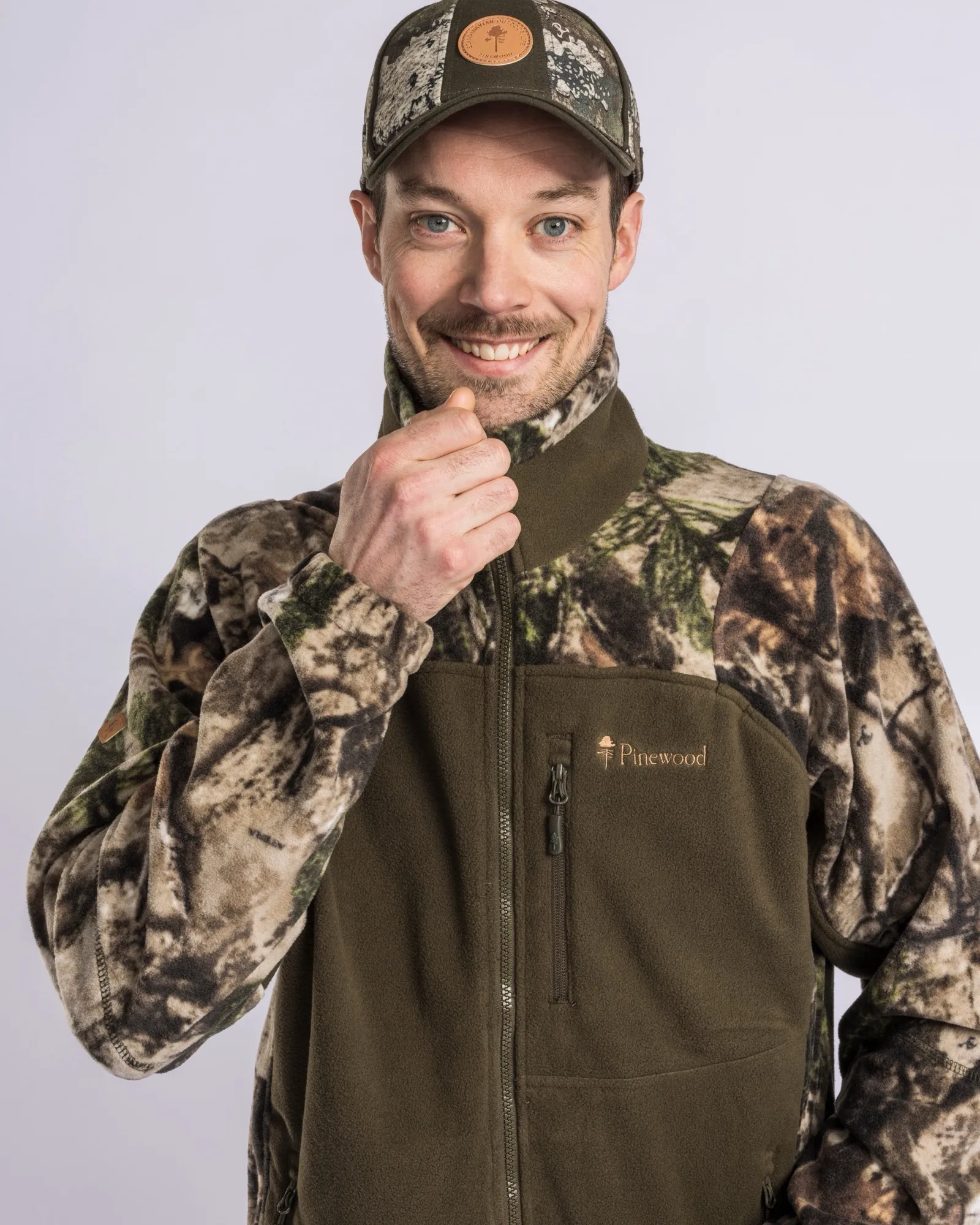 Pinewood® Oviken Fleecejacka Herr / Atera Camou/H.Green - Image 3