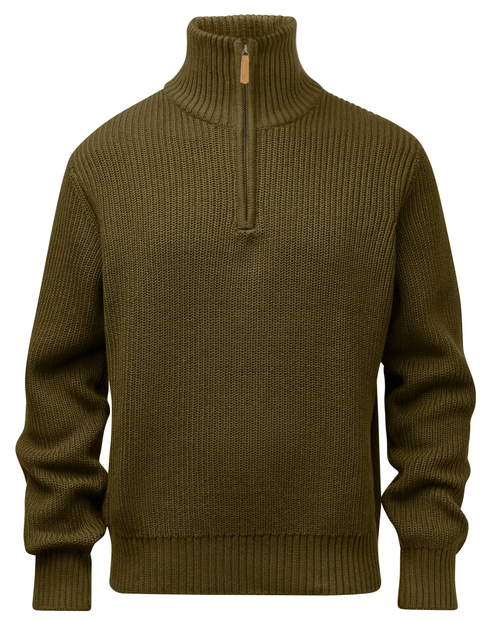 Pinewood® Philip Stickad Tröja Herr / Olive Green - Image 4