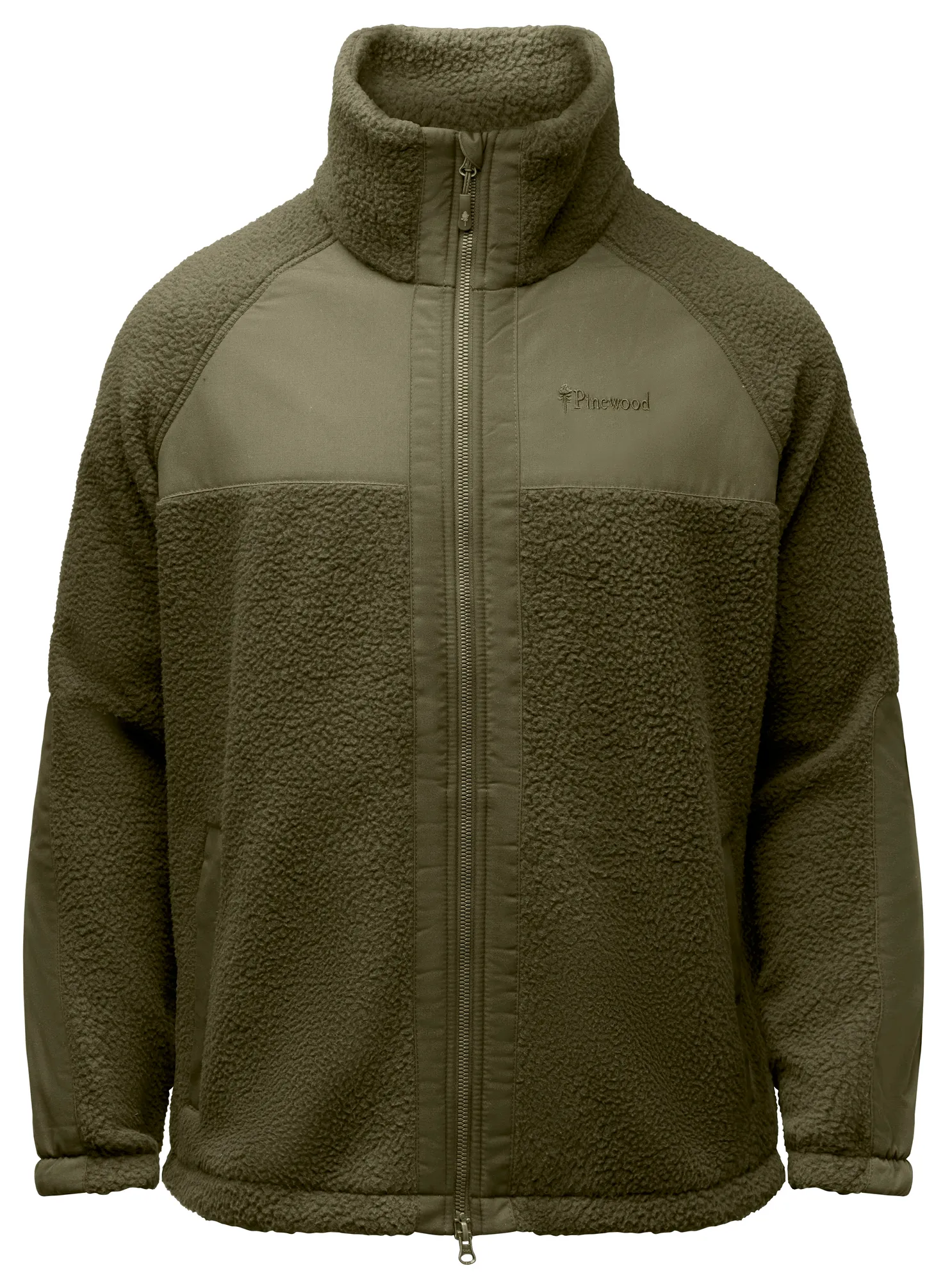 Pinewood® Pile Fleecejacka Dam / Moss Green - Image 6