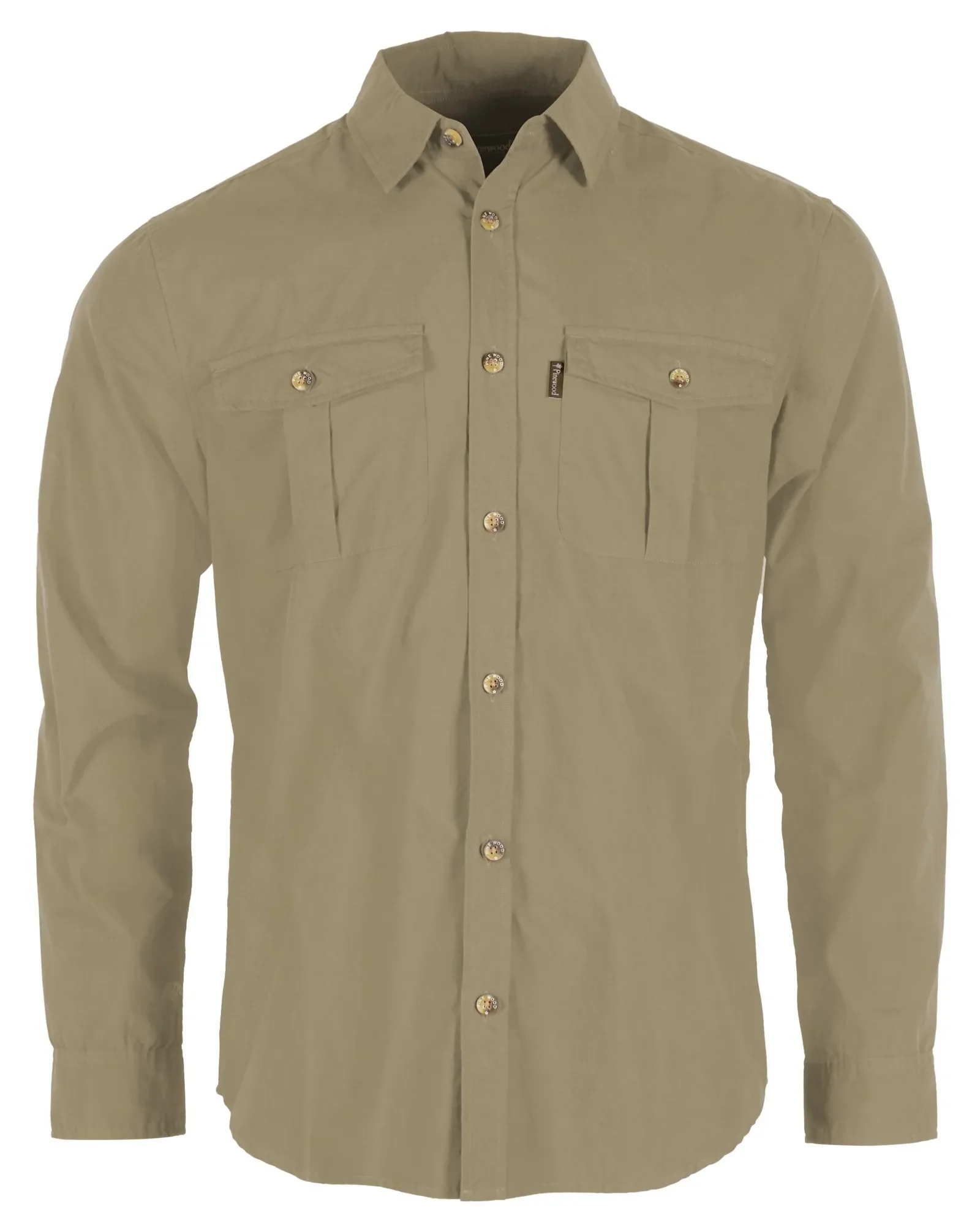 Pinewood® Safari Långärmad Skjorta Herr / Sandstone - Image 4