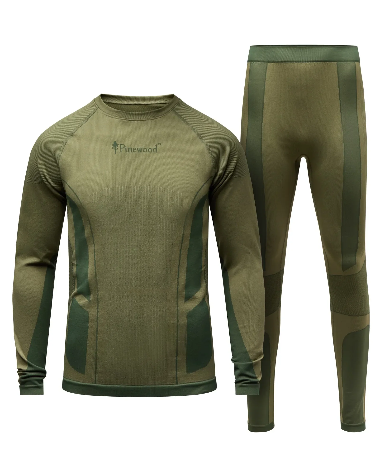 Pinewood® Seamless Function Base Layer Set Herr / Olive Green - Image 6