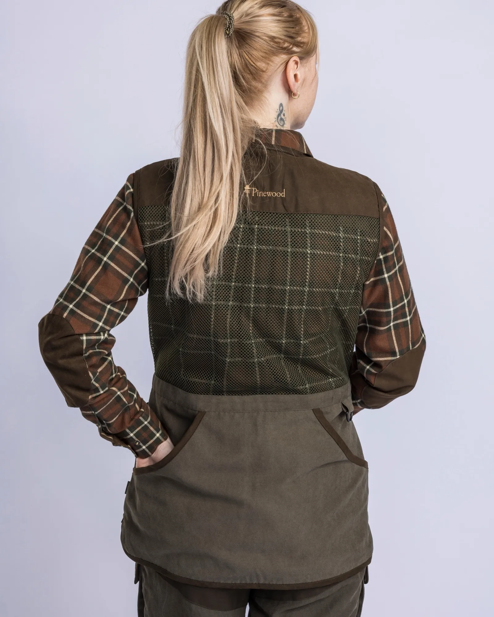 Pinewood® Shooting Väst Dam / Suede Brown - Image 7