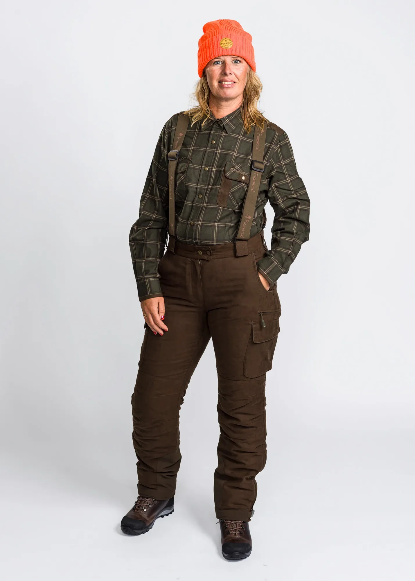 Pinewood® Småland abisko 2.0 Jaktbyxa Dam / Suede Brown