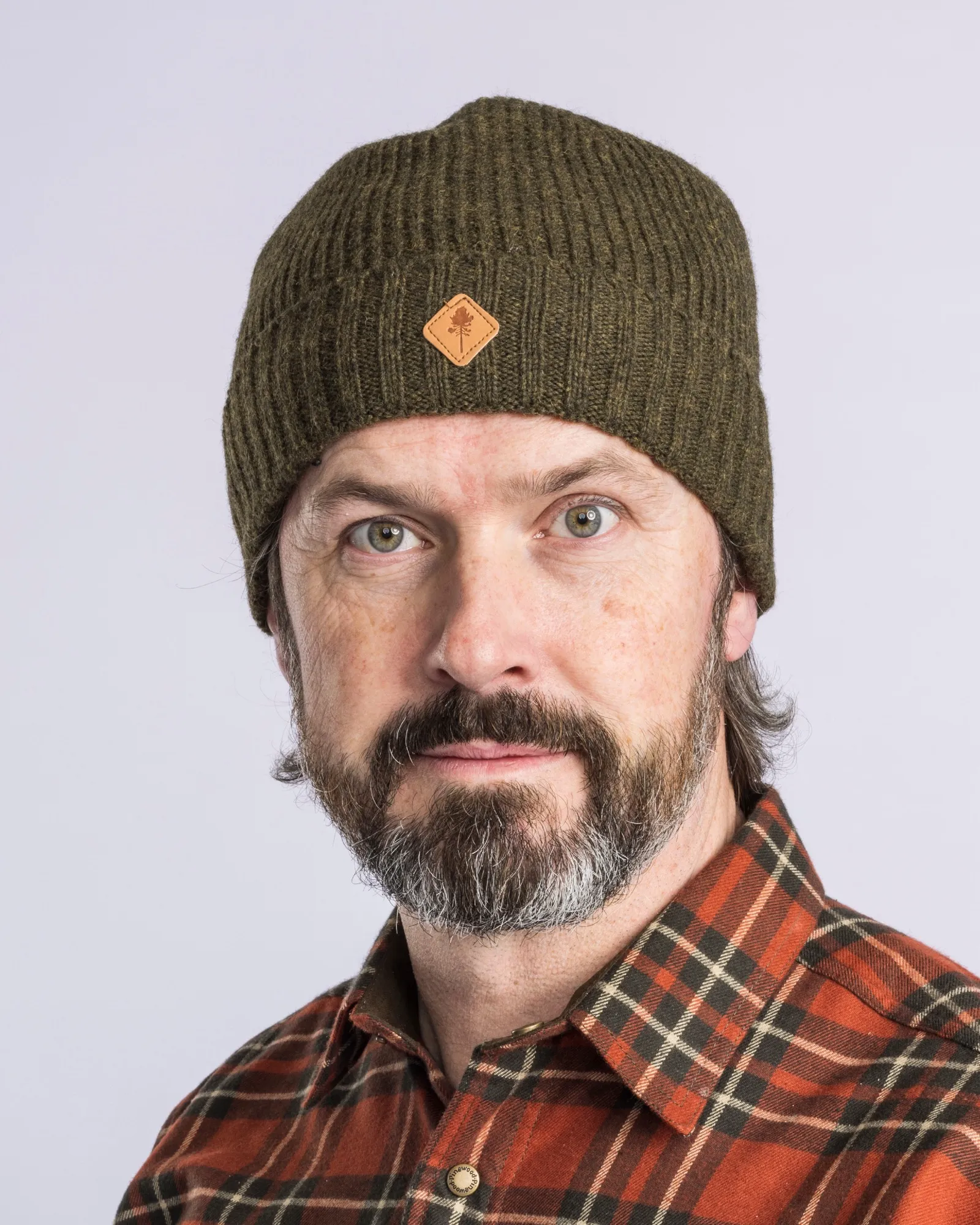 Pinewood® Stickad Mössa / Mossgreen Mel