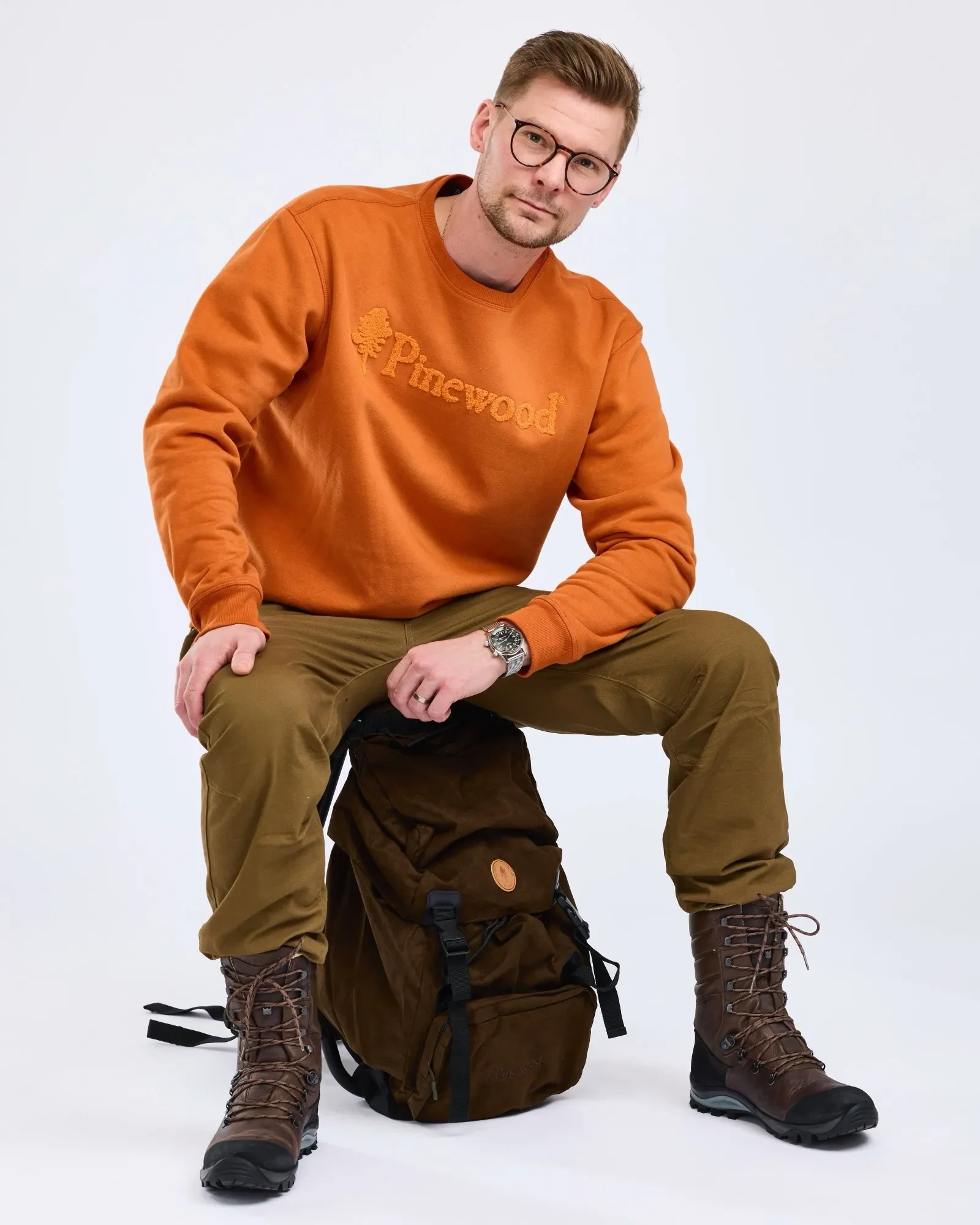 Pinewood® Stolryggsäck 35l / Suede Brown - Image 3