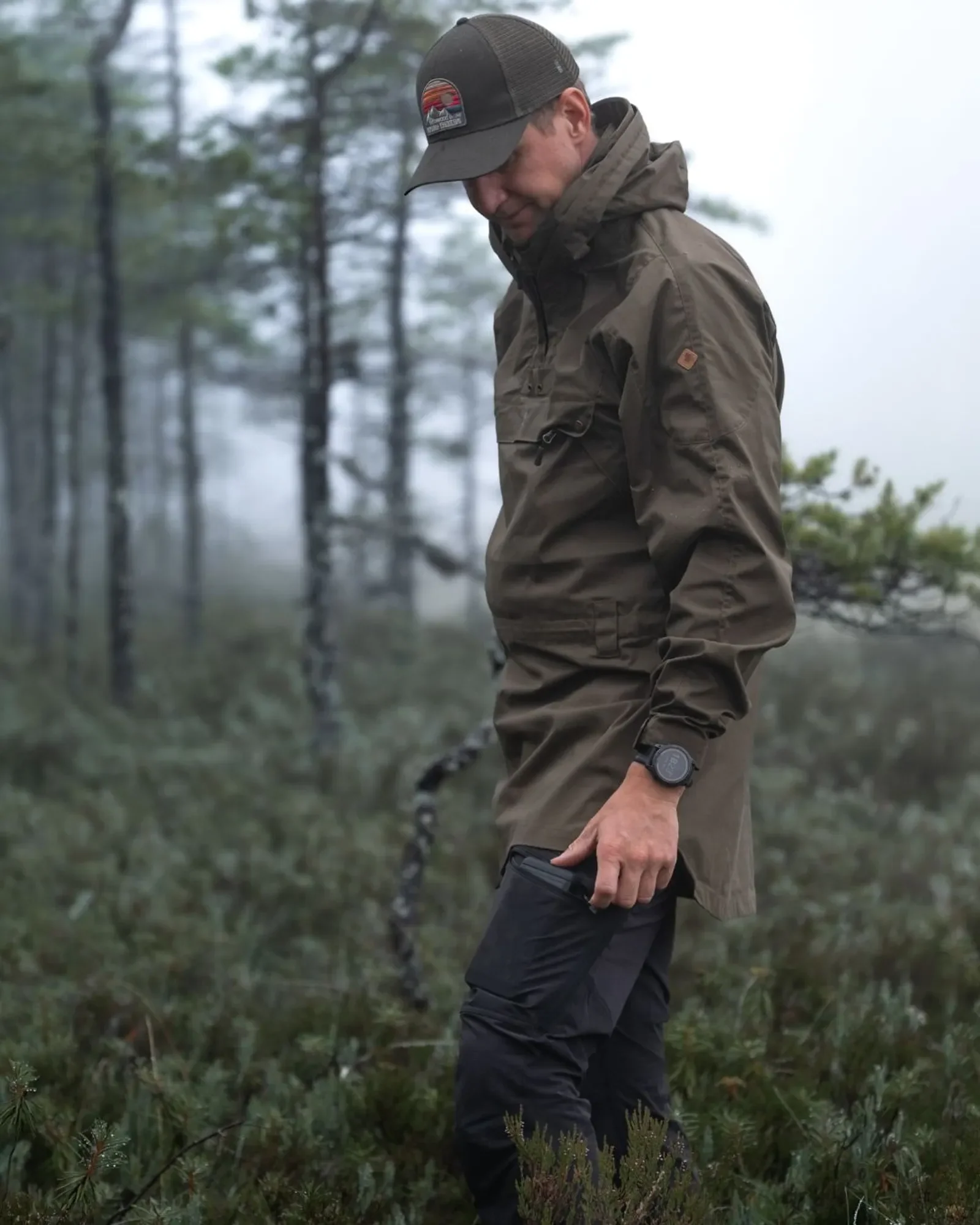 Pinewood® Tikaani Tc-stretch Anorak Herr / H.Olive - Image 6