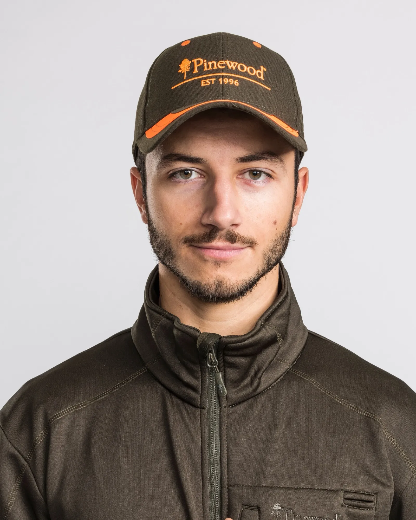 Pinewood® Tvåfärgad Keps / Mossgreen/Orange