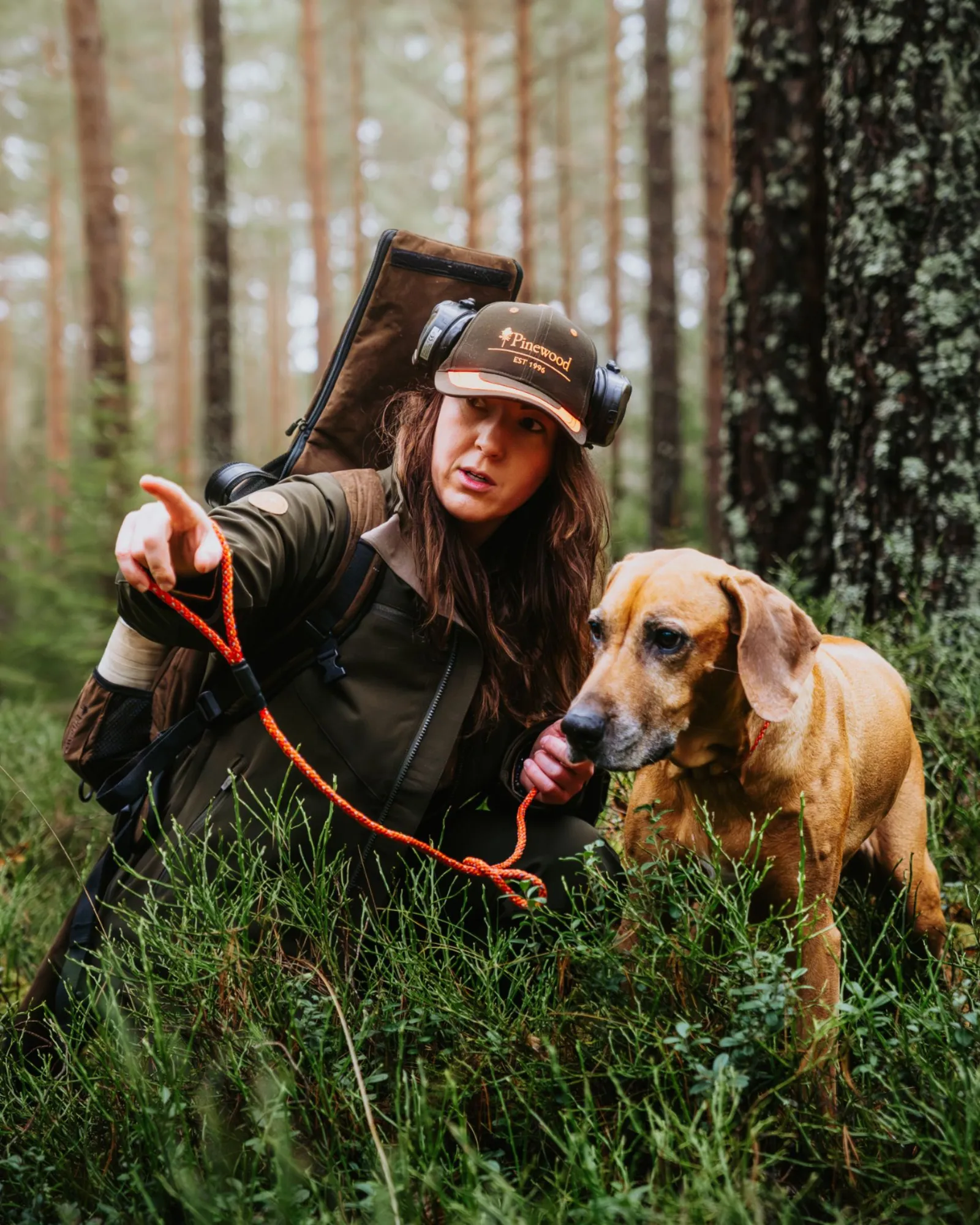 Pinewood® Tvåfärgad Keps / Mossgreen/Orange - Image 3