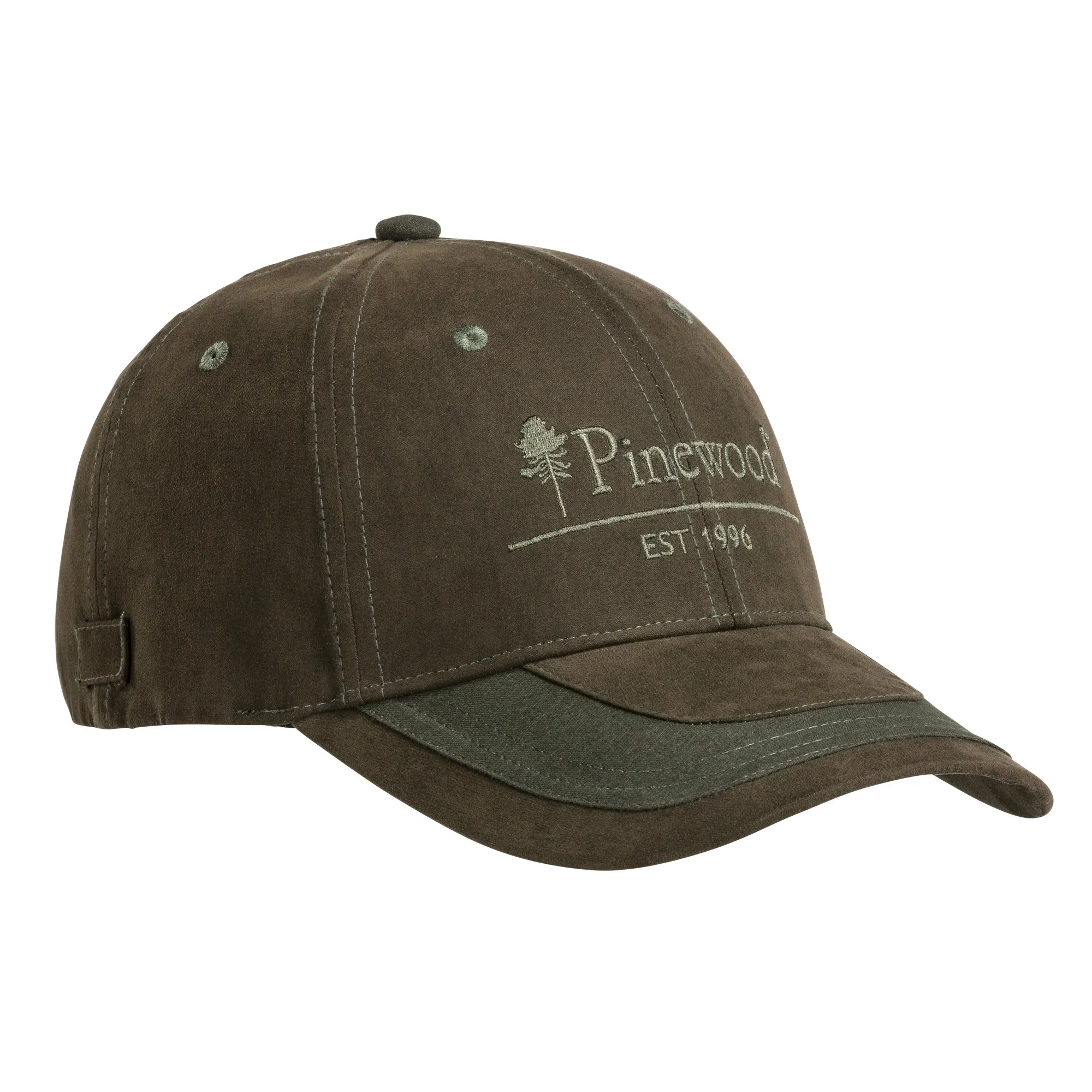 Pinewood® Tvåfärgad Keps / Suede Brown/Mossgreen - Image 3