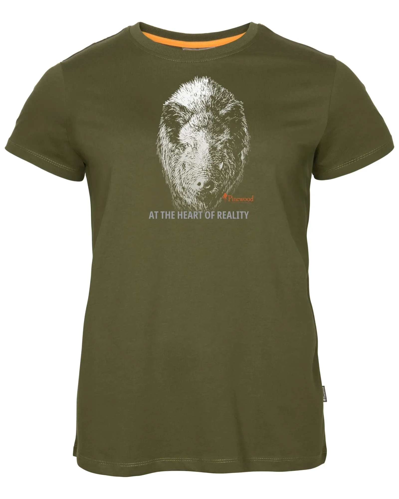 Pinewood® Wild Boar T-shirt Dam / H.Olive