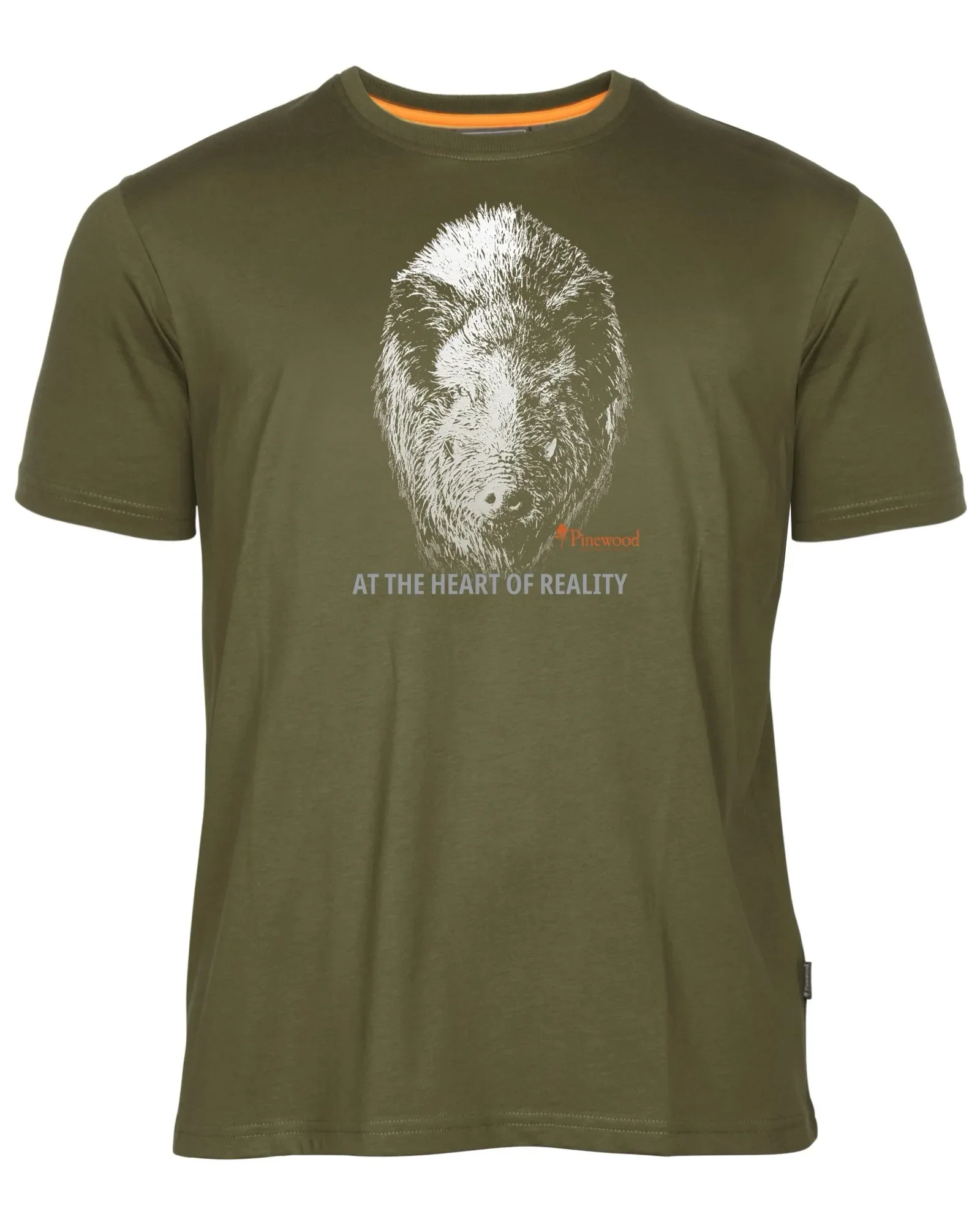 Pinewood® Wild Boar T-shirt Herr / H.Olive - Image 3