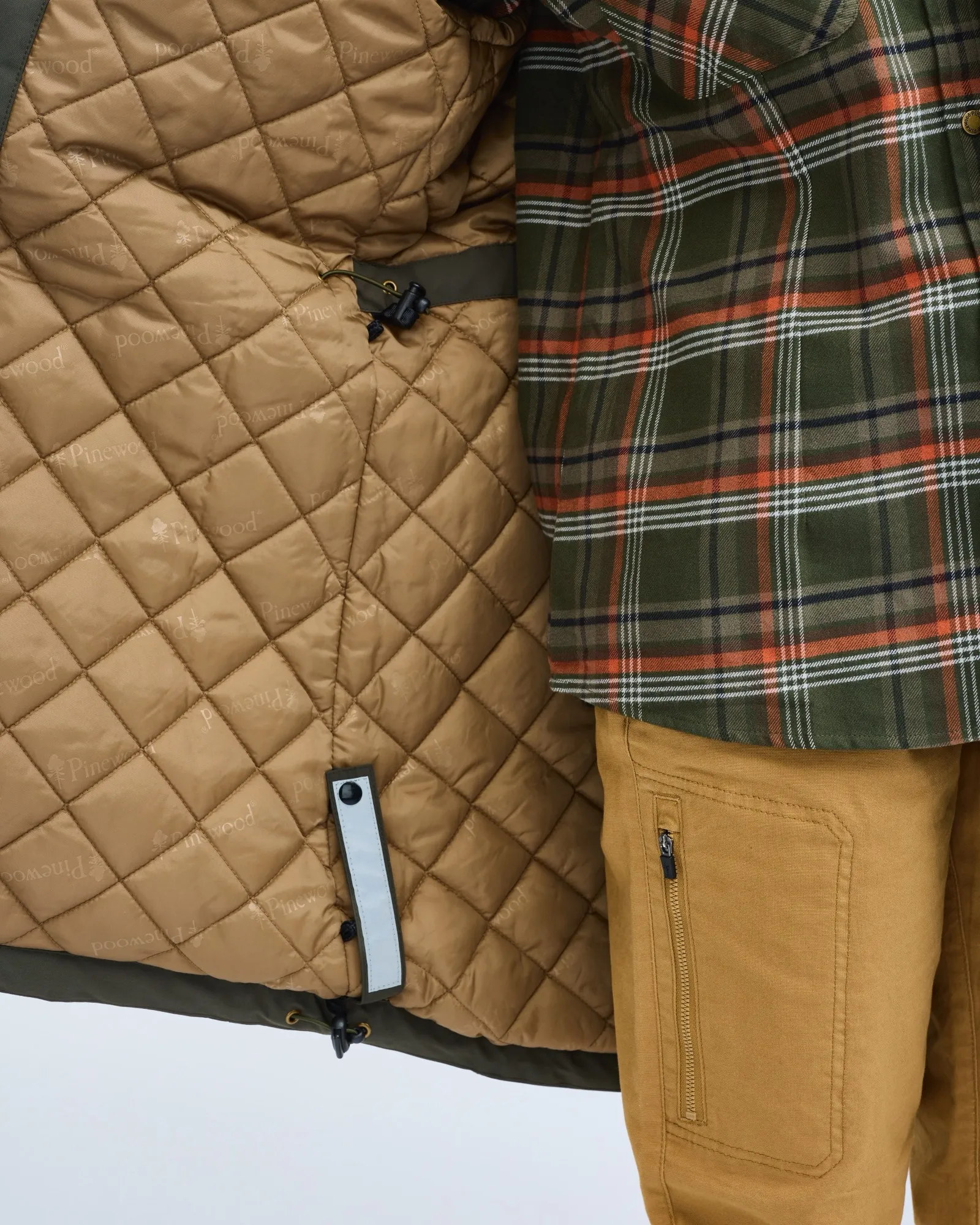 Pinewood® Wilda Vadderad Parkas Dam / Moss Green - Image 4