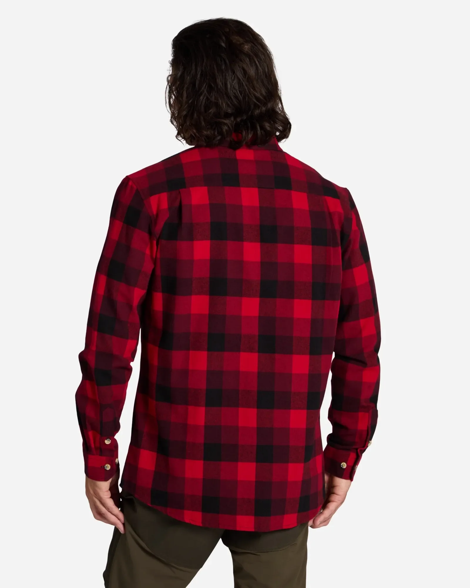 Pinewood® Wildmark Flanellskjorta Herr / Red/Black - Image 2