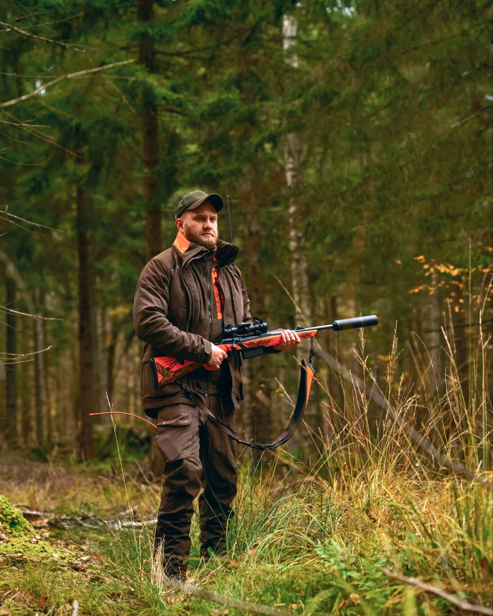 Småland Hunters Byxor Herr / Suede Brown - Image 4
