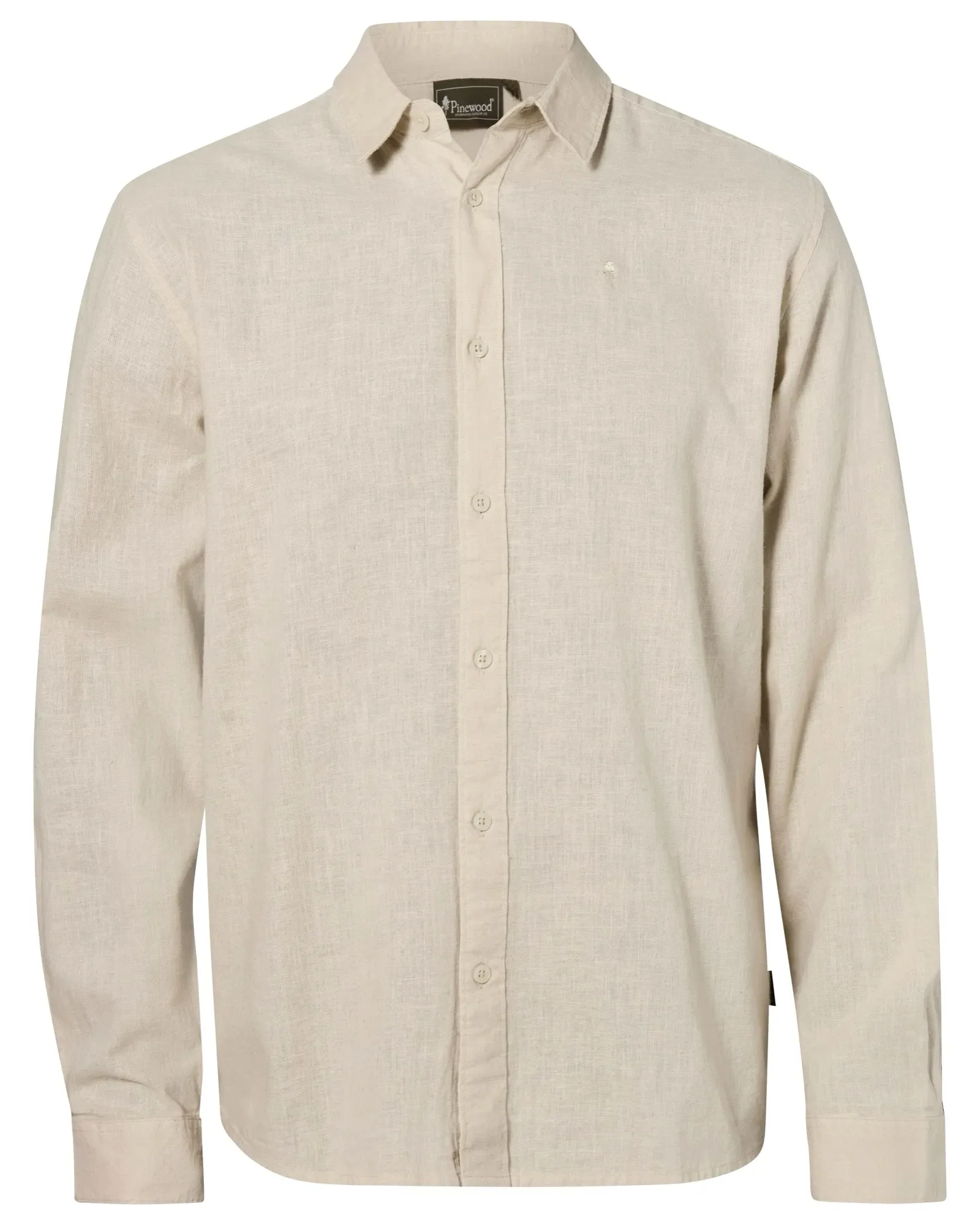 Värnamo InsectSafe® Hampa Mix Långärmad Skjorta Herr  / Linen Beige - Image 6