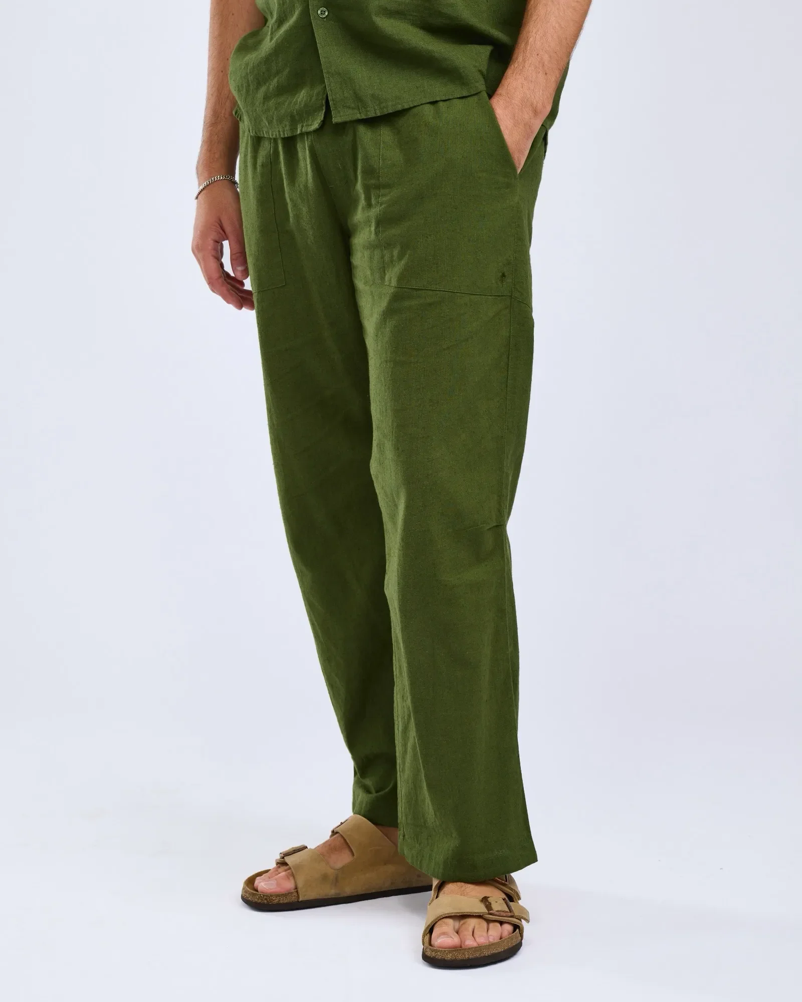 Värnamo InsectSafe® Hemp Mix Byxor Herr / Pine Green