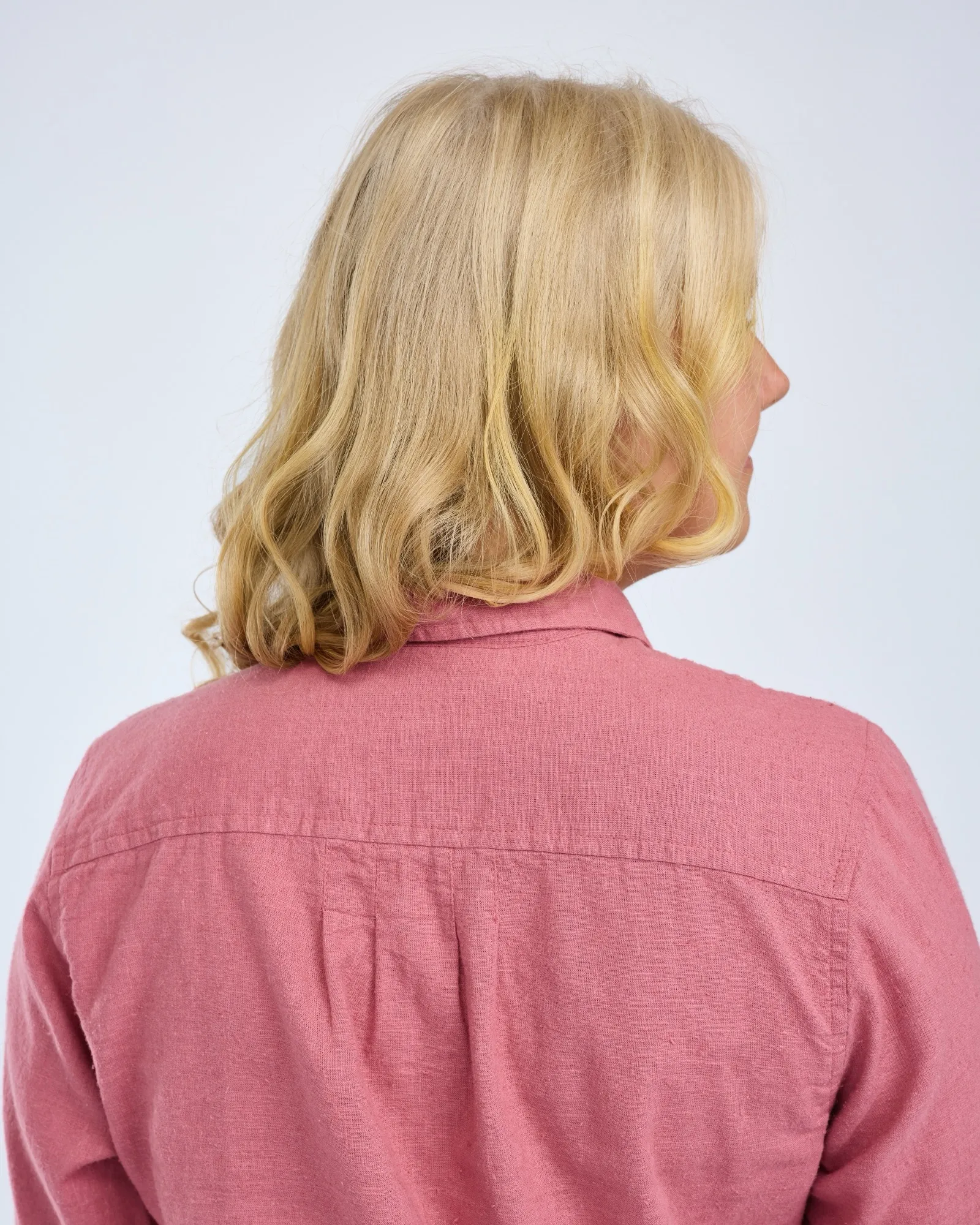 Värnamo InsectSafe® Hemp Mix Långärmad Skjorta Dam / Dusty Pink - Image 5