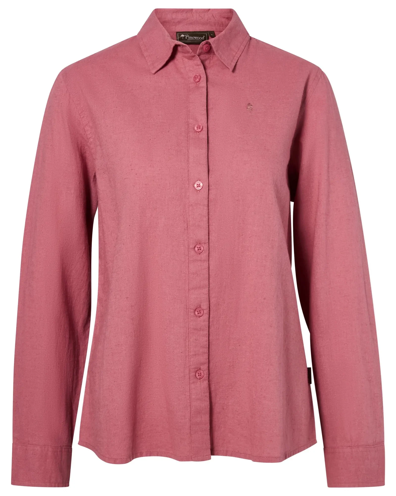 Värnamo InsectSafe® Hemp Mix Långärmad Skjorta Dam / Dusty Pink - Image 6