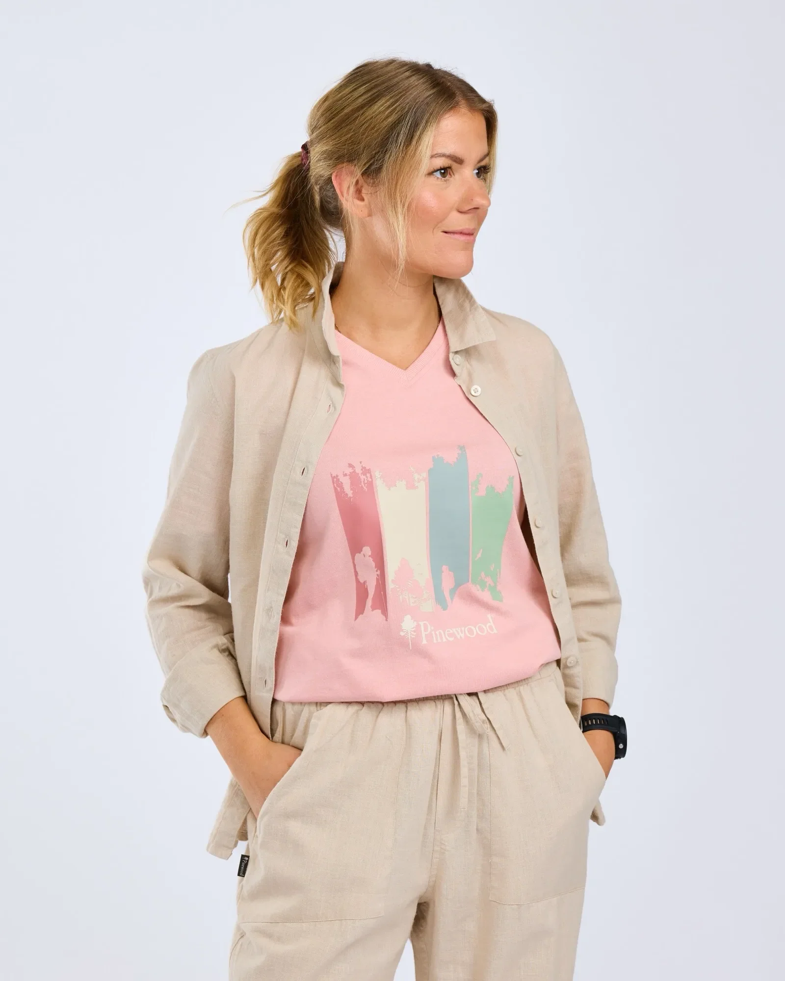 Värnamo InsectSafe® Hemp Mix Långärmad Skjorta Dam / Linen Beige