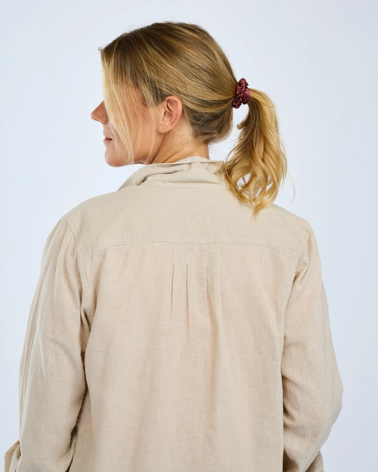 Värnamo InsectSafe® Hemp Mix Långärmad Skjorta Dam / Linen Beige - Image 4