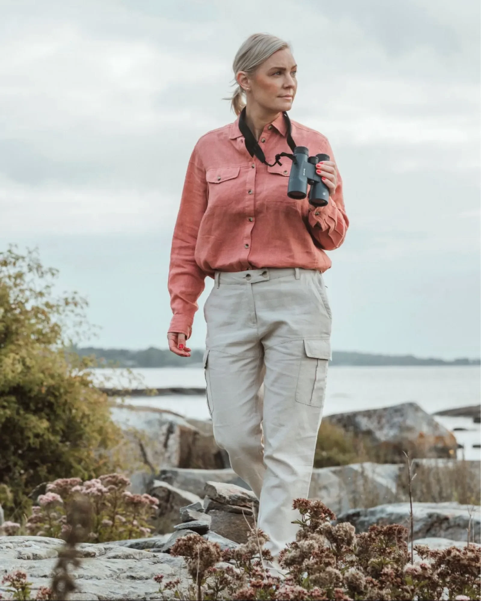 Värnamo Insectsafe Linnebyxor Dam / Linen Beige - Image 6