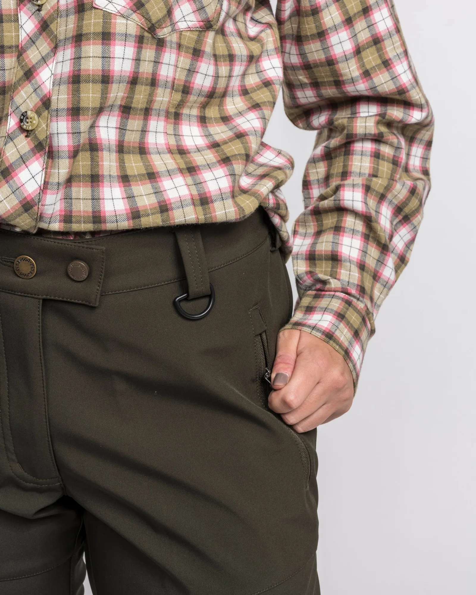 Wilda Stretch Shell Byxor Dam / Moss Green - Image 3
